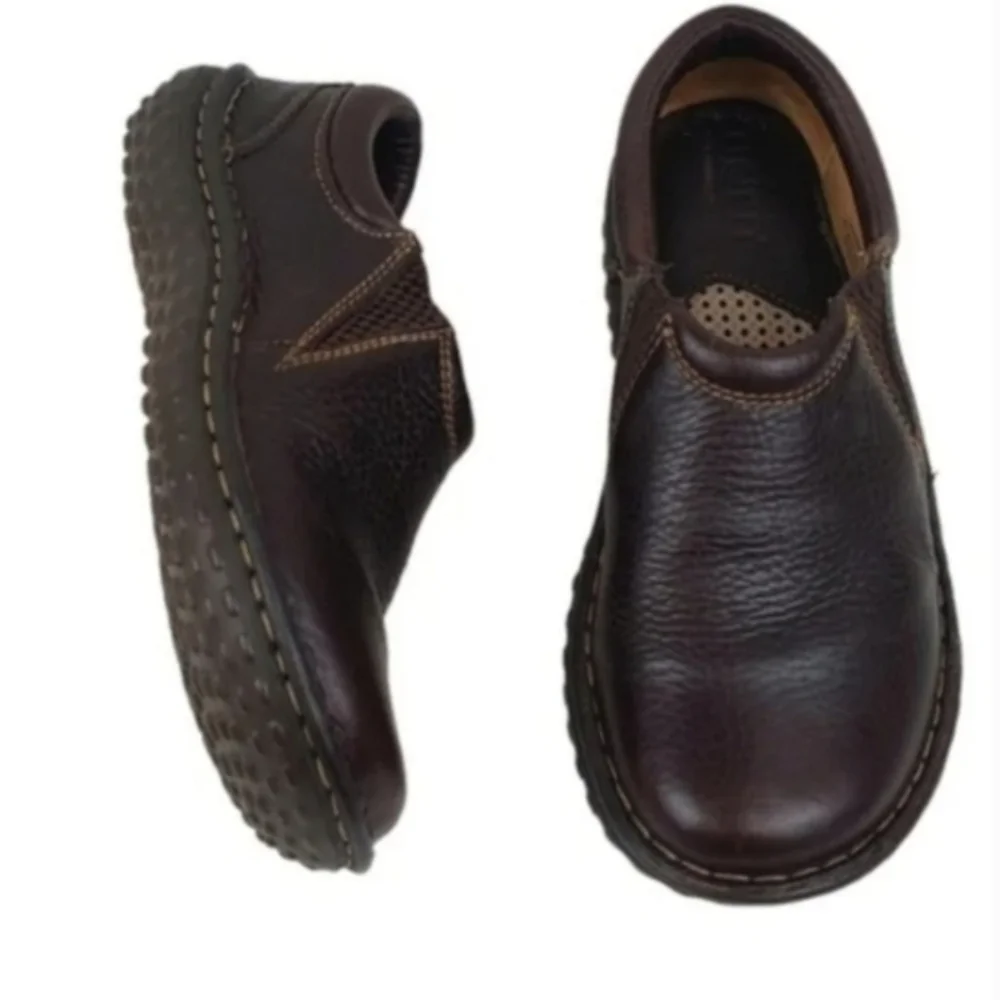 Born brown leather flat loafers Size 6/36.5